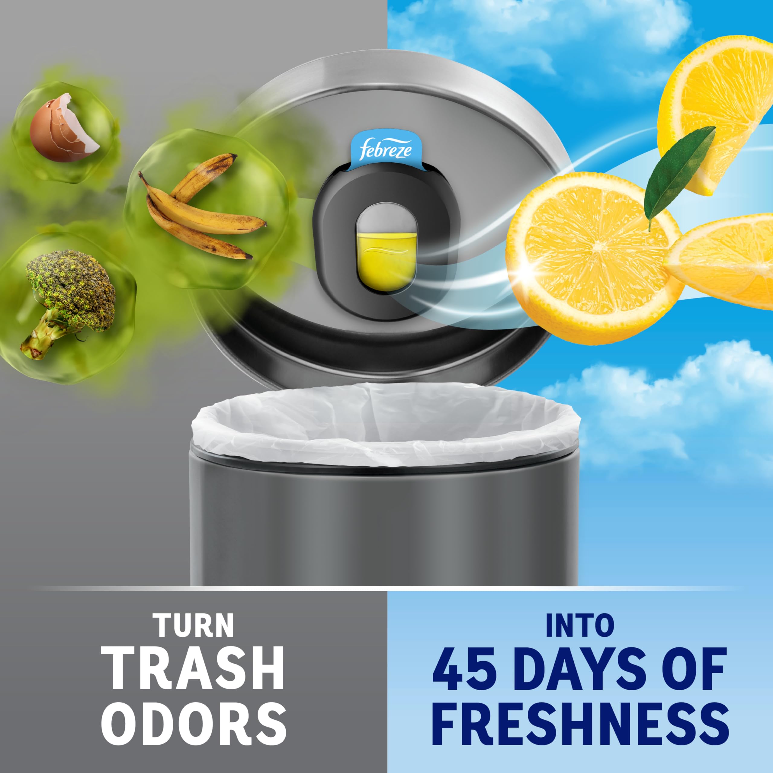 Stick-On Air Freshener, 2 Holders + 2 Refills N798