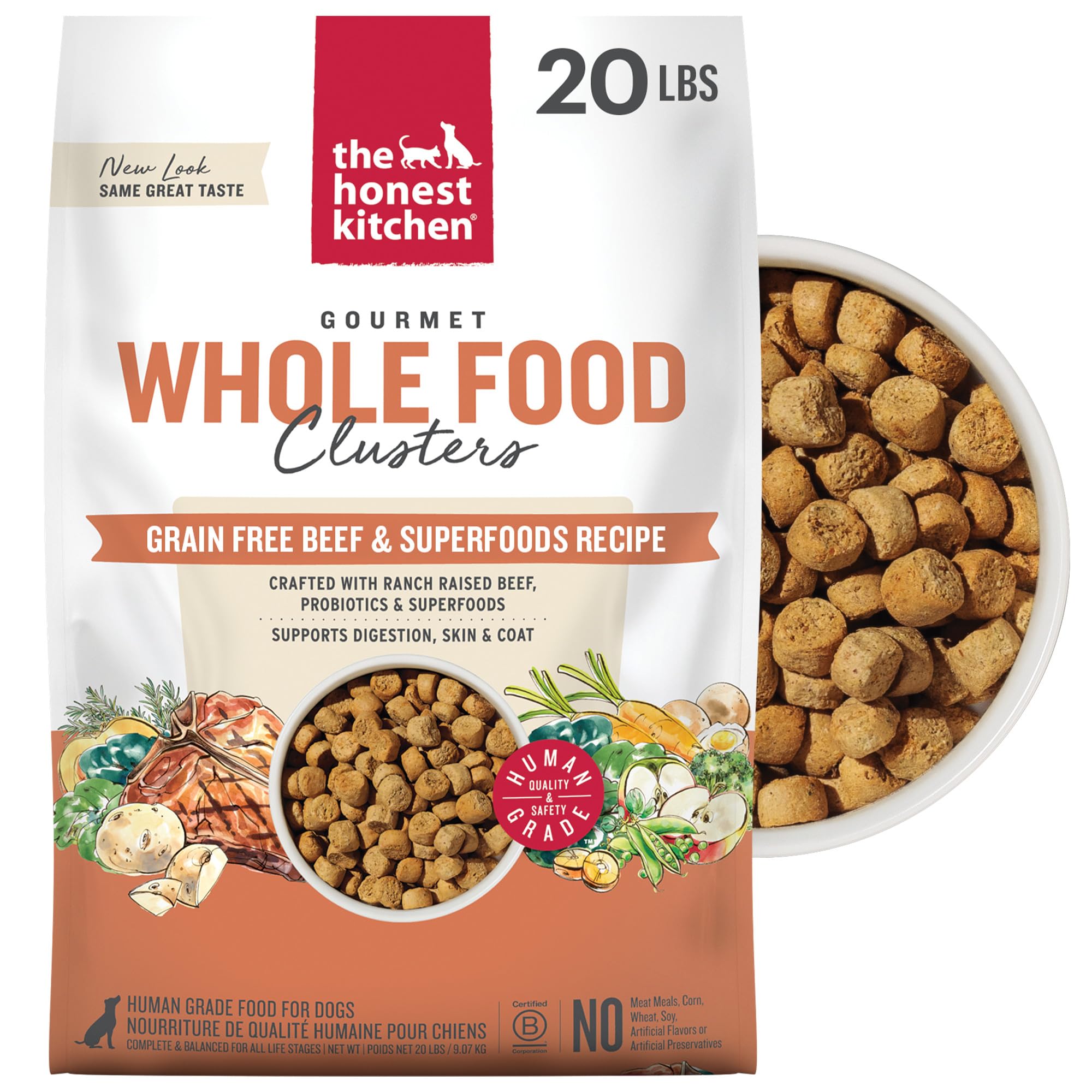 Amazon.com: The Honest Kitchen Human Grade Dry Dog Food, Whole