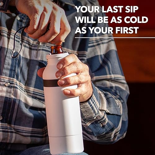 Vista 66 de RTIC Enfriador de botellas - Enfriador aislado para botellas de 12 oz/16 onzas, aislamiento al vacío de doble pared, acero inoxidable, a prueba
