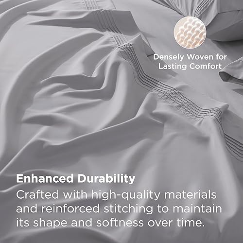 Miniatura 6 de Bedsure - Juego de sábanas matrimonial para dormitorio, extrasuaves y transpirables con fundas de almohada, 4 piezas, esquinas profundas para