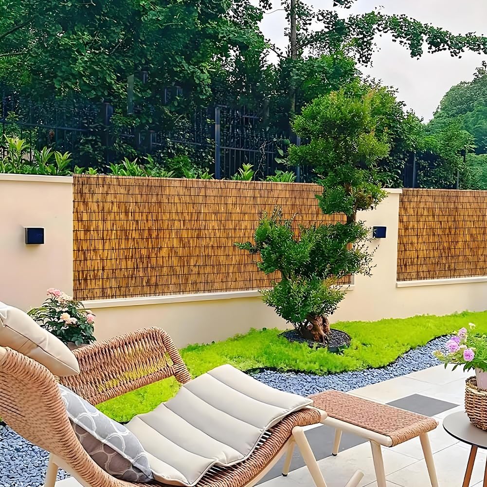 Esterno Giardino Recinzione, Blackout Stuoia in Cannette, Terrazza bambù Recinzione, Larghezza 50-160 Cm, Privacy Bamboo Stuoia per Giardino Balcone Recinzioni E Decorazioni(140 * 500cm)