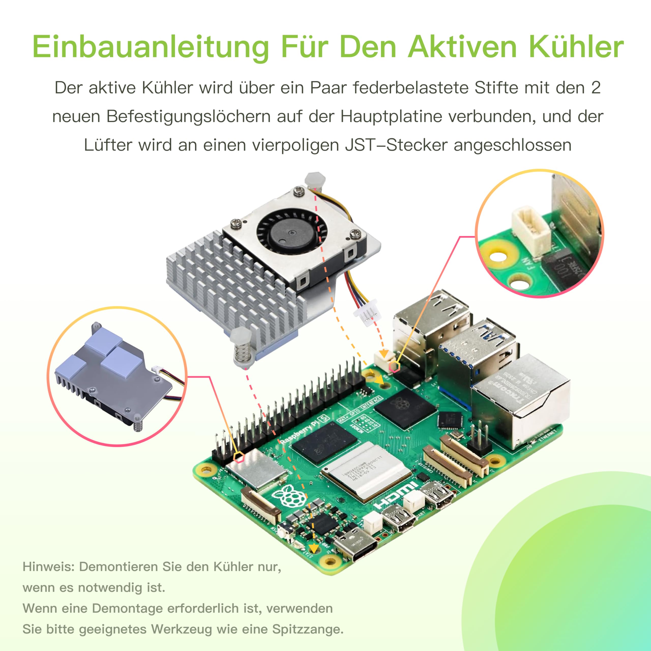iRasptek Starter Kit for Raspberry Pi 5-64GB Edition von OS-Bookworm vorinstalliert (Rote und weiße Gehäuse) (4GB-64GB)