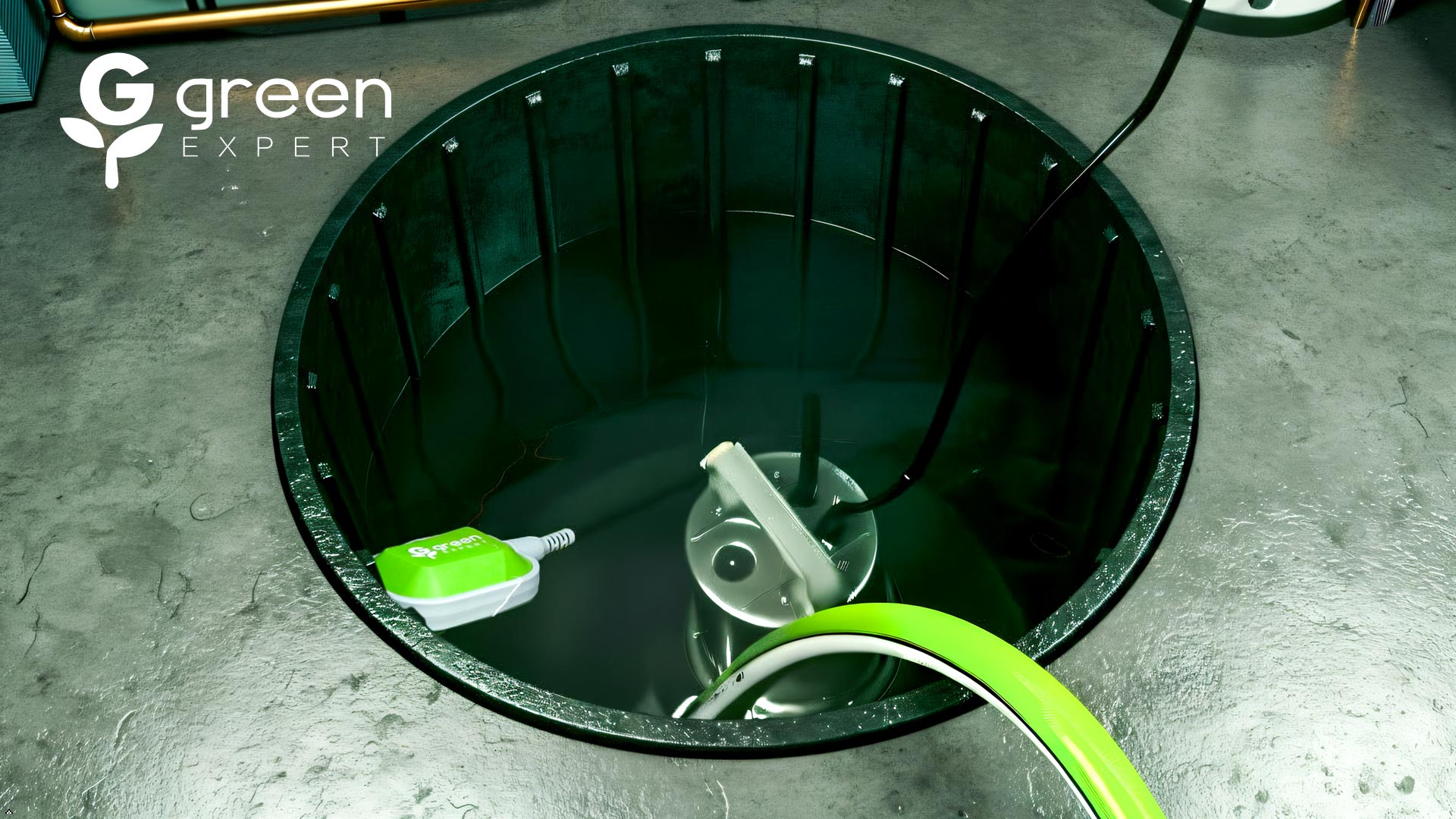 Green Expert 1.5HP Submersible Sump Pump 6000GPH High Flow Full