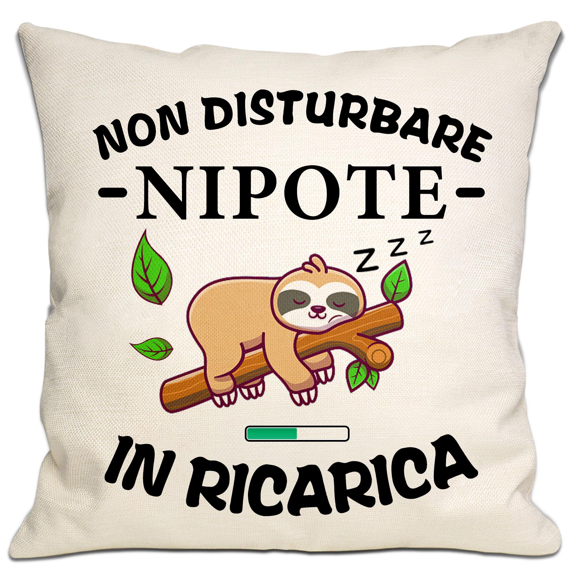 Bommex Divertente copricuscino con tasche per la nipote Copricuscino double-face per la nipote Regalo di compleanno divertente Regalo di Natale (nipote)