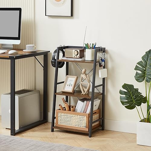 Miniatura 2 de Estante de escalera de baño de 3 niveles, estante de torre de pie, torre independiente para sala de estar, hogar y oficina