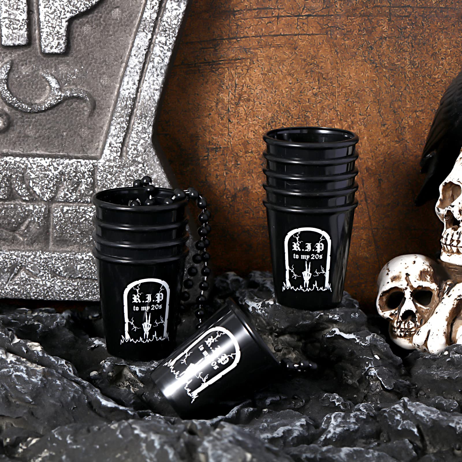 Amazon.com | Sasylvia 24 Pcs Rip to My 20s Shot Glass Necklace 