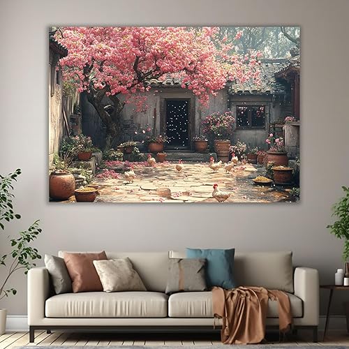 Miniatura 3 de ZUMOOO Vintage Flower Wall Art Wonderful For Modern Living Room, Bedroom, Hotel, Apartment,Restaurant, Kitchen, Classroom, Home Office Stylish Wall
