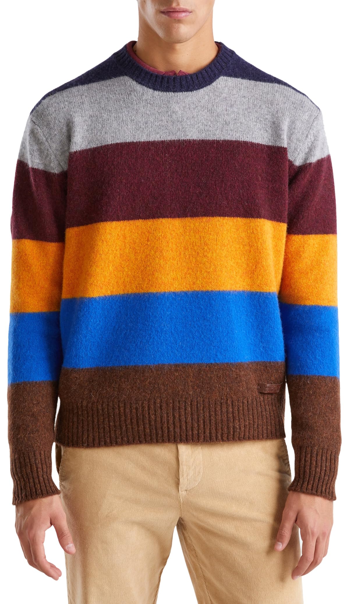 United Colors of Benetton Jersey G/C M/L 103 Mk107t Suéter Hombre (Pack de 1)