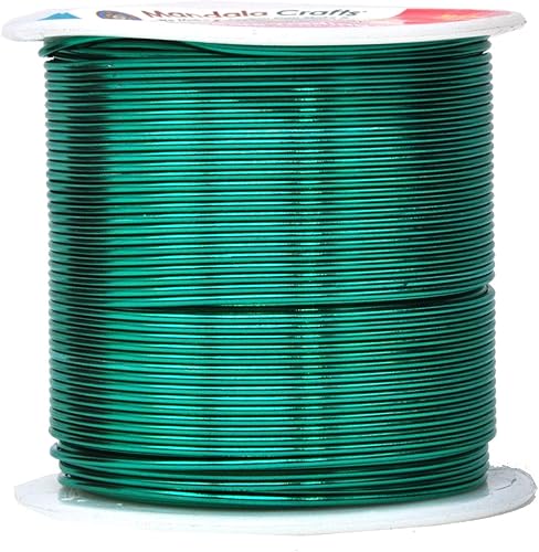 Vista 407 de Mandala Crafts Alambre de aluminio anodizado de calibre 8 para hacer joyas, alambre neutro flexible de color de 128 pies, flexible y flexible