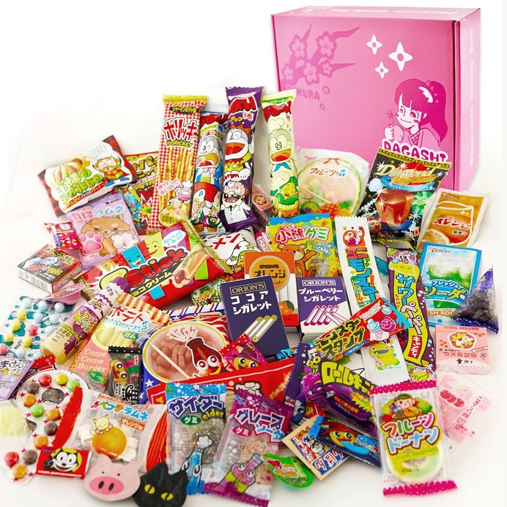 Amazon.com : Japanese Candy Snack Assortment 55pcs BOX