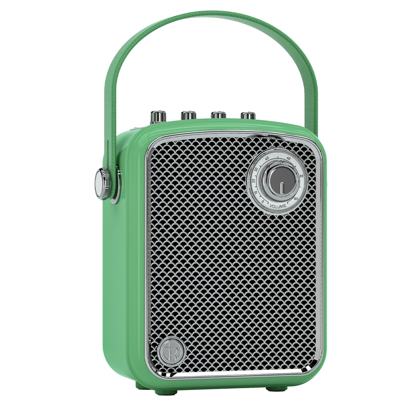 TOMPROAD Altoparlante Bluetooth retrò decorativo, portatile con bassi profondi e suono potente, subwoofer, DSP e TWS. Design vintage, ideale per casa, scrivania, comodino, feste e outdoor.