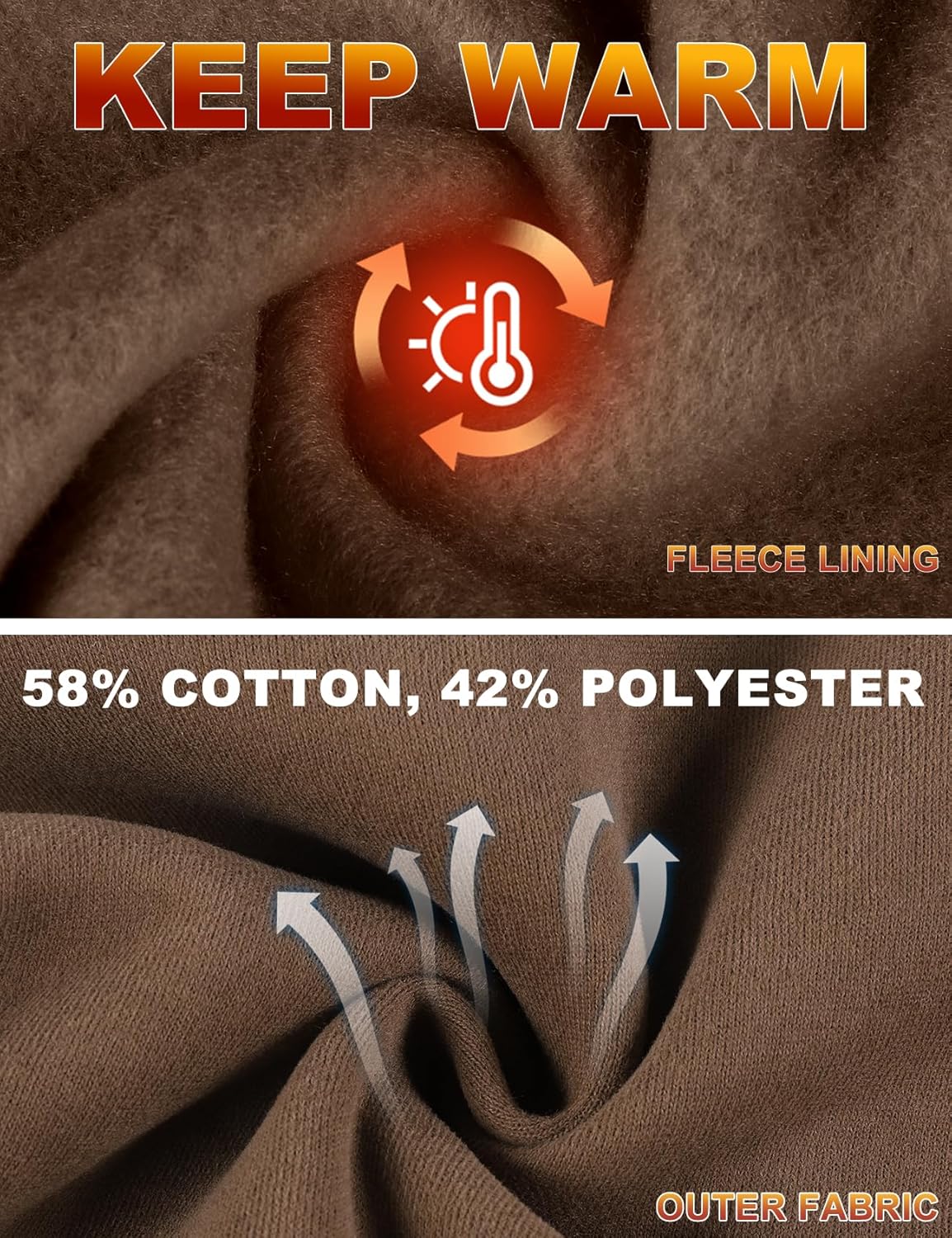 Kissonic Women's Fleece Jogger Sets 2 Pieces Sweatsuits Outfits Crop Top Hoodies Jogger Pants - Image 5