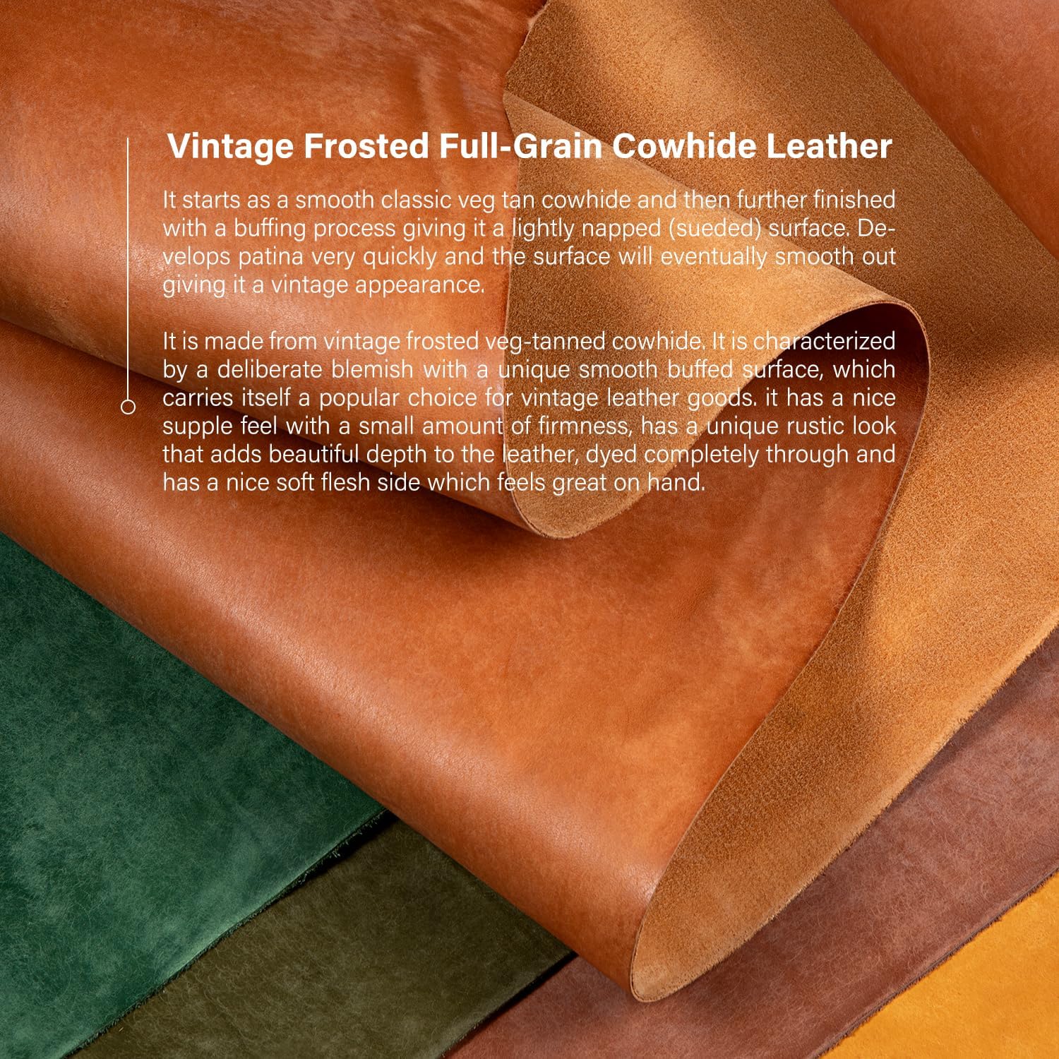 Handmade Cowhide Suitable for AirPods Pro 3 Protective case, Full Grain Leather, Minimalist Design, 2 Color Options (Golden Brown)