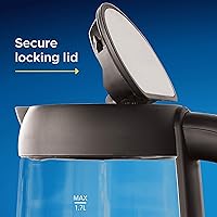 Vista 5 de Mr. Coffee Oster BVSTKT7098-000 Kettle, 1.7 Liter, Clear/Stainless.