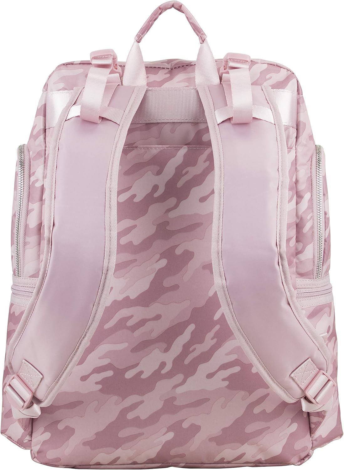 BODHI Baby Waterproof Multi-Function Travel Essentials Baby Tote Diaper Bag Backpack Changing Pad, Stroller Straps for Parents, Unisex, Pink Fluid Camo