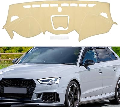 Interior Dash Cover for Hyundai Santa Fe 2013-2018 Non-Slip Dashboard Carpet Mat Polyester Silicone