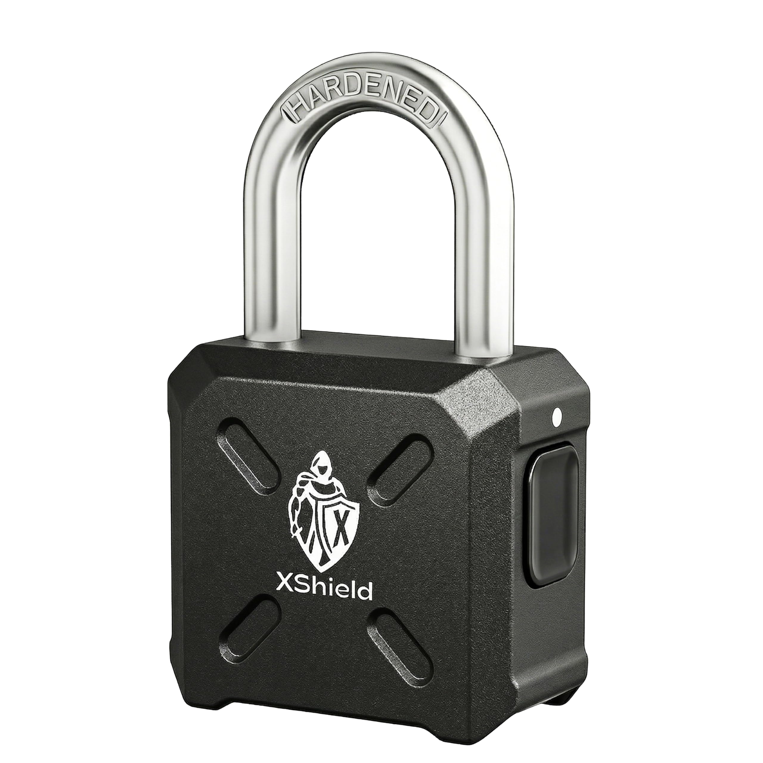 XShield Heavy Duty Combination Padlock | 4-Digit Resettable Code | 55mm x 50mm | 8mm Hardened Stainless Steel Pop-Up Shackle | Weather-Resistant Security Lock for Lockers, Gates, Sheds & Gym Use