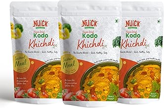 Nuick Kodo Khichdi | Millet based Freeze Dried Instant Meal | Healthy, Tasty and Ready To Eat | No Preservatives | Pack of 3 (rehydrated wt: 840g)