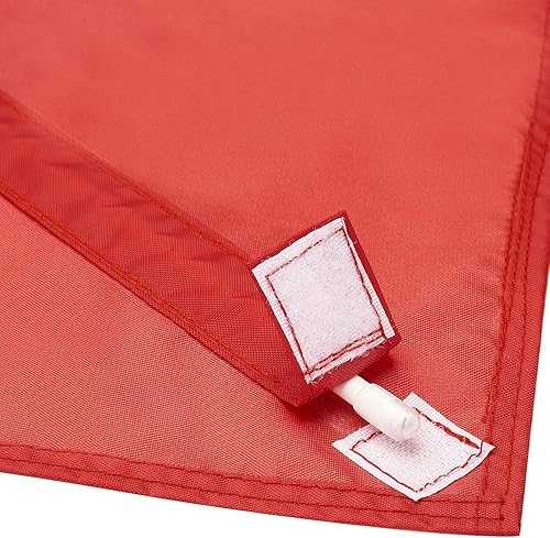 Miniatura 5 de Paquete de 2 banderas de buceo de 20 x 24 pulgadas con poste de refuerzo extraíble para buceo, pesca submarina apnea, uso con flotador, boya, barco,