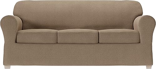 Vista 66 de Zenna Home Simply Fit - Funda elástica para sofá (1 pieza), color crudo