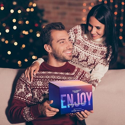 Miniatura 7 de Velas perfumadas para el hogar disfruta de velas en frasco, cera de soja natural con 3 mechas de algodón, regalo de inauguración de la casa para