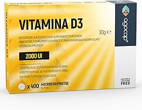 Vitamine D3 2000 ui, HAUT DOSAGE. Vitamine D, 365 comprimés Alimentation 1 an (50mcg). Vitamine D, pour le soutien des os, des dents et des muscles. Défendez votre système immunitaire. Vitamines d