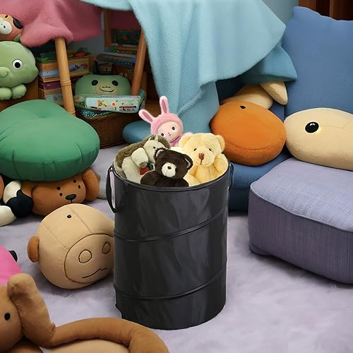 Miniatura 5 de Bote de basura plegable, botes de basura plegables, bote de basura emergente, bote de basura para campistas, para camping, plegable, ropa y