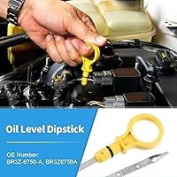 Vista 5 de X AUTOHAUX Varilla de aceite de motor de automóvil para Ford F-150 2012-2014 Barra de nivel de aceite Trans Level Dip BR3Z6750A plástico acero