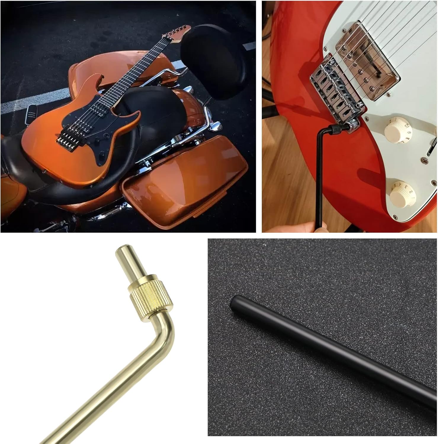 3Pcs Tremolo Whammy Bar Replacement Double Tremolo Arm Electric Guitar