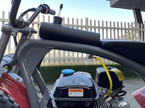 Miniatura 3 de Cilindro de aluminio negro del tanque de gas 10 "para Coleman Powersports CT200U BT200X CT200u-ex, para Predator 212cc 196cc/6.5HP Go Kart y Gas