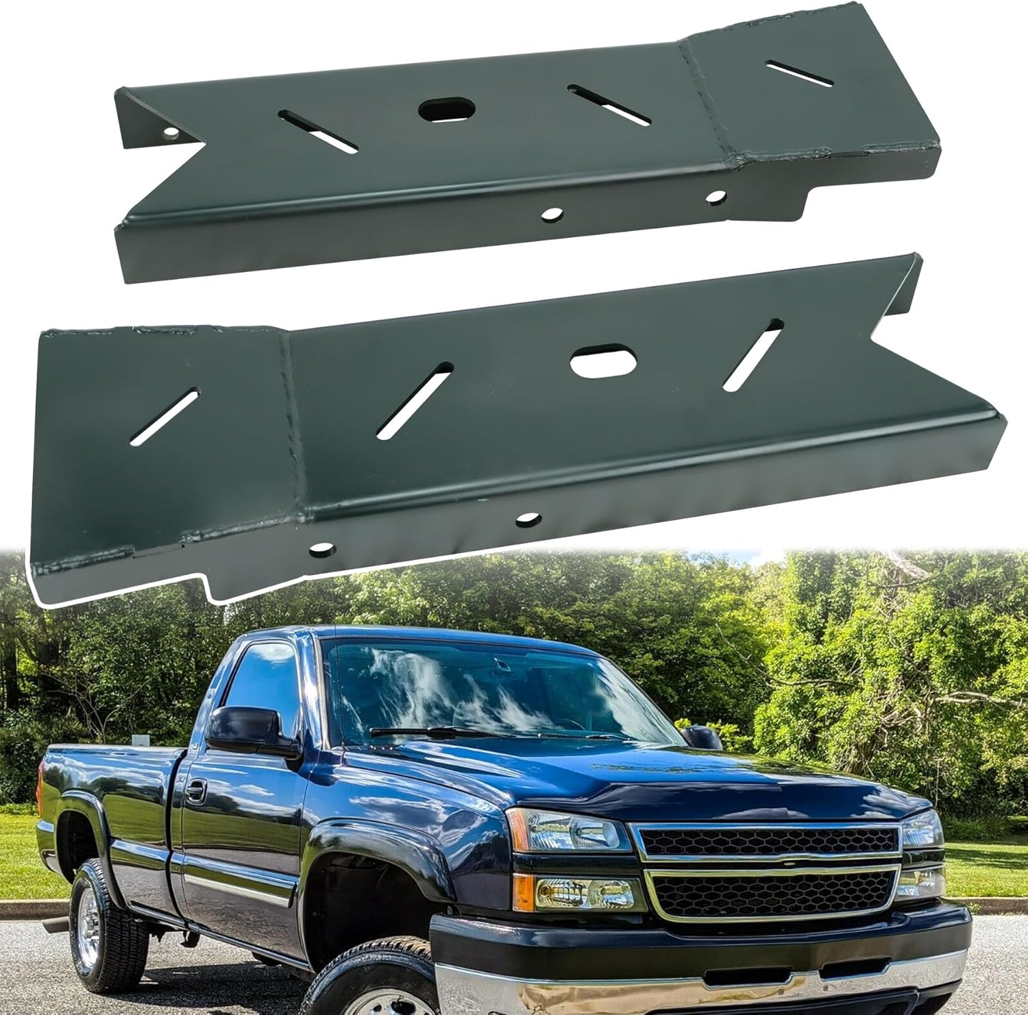 Mountainpeak Over-Axle Frame Rust Repair Kit Fit for 1999-2006 Chevy Silverado and GMC Sierra 1500 6ft Truck Bed Frame Repair Kit