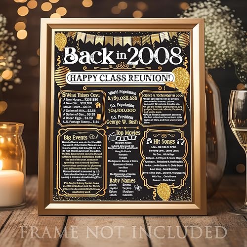 Miniatura 84 de Lone Star Art 66ª Reunión de Graduados (Sesenta y seis) Decoración en Oro - Recordando El Año - Clase de 1959 - Póster Sin Marco de 11x14 - Globos