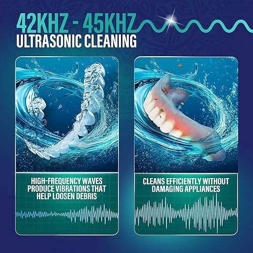 Miniatura 3 de GuruNanda Cápsula de limpieza de retenedores y alineadores para retenedores, dentaduras postizas, protectores bucales, alineadores y joyas, 3 modos,