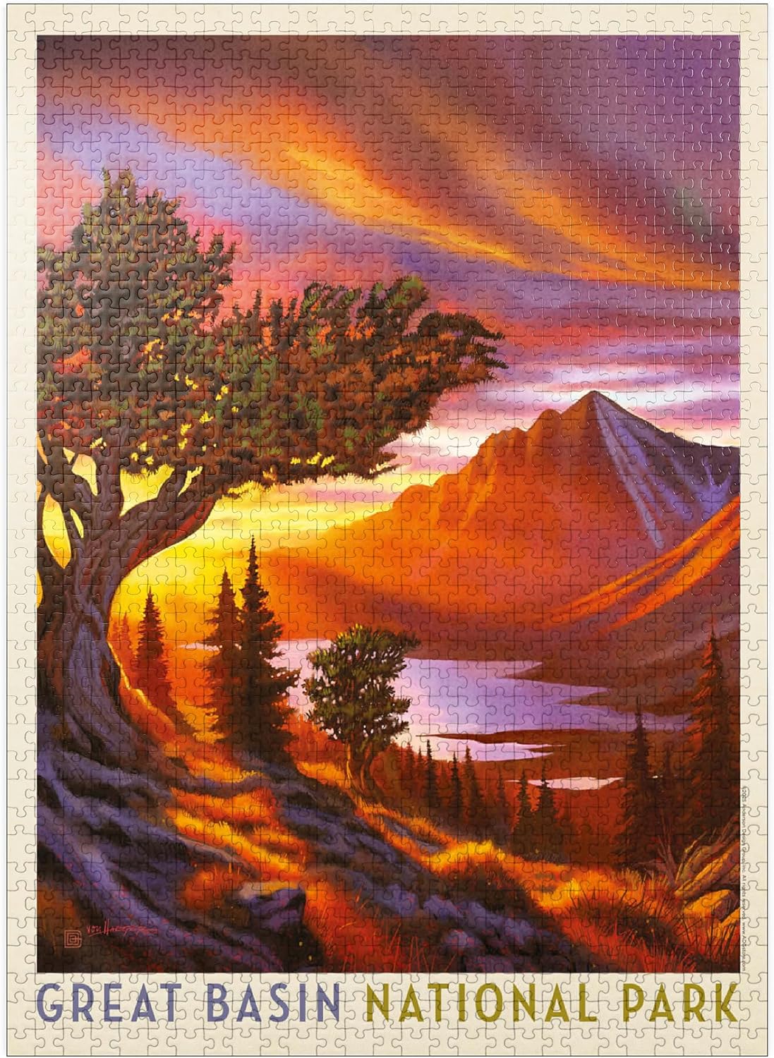 MyPuzzle Great Basin National Park: Bristlecone Sunrise - Premium 1000 Piece Jigsaw Puzzle for Adults