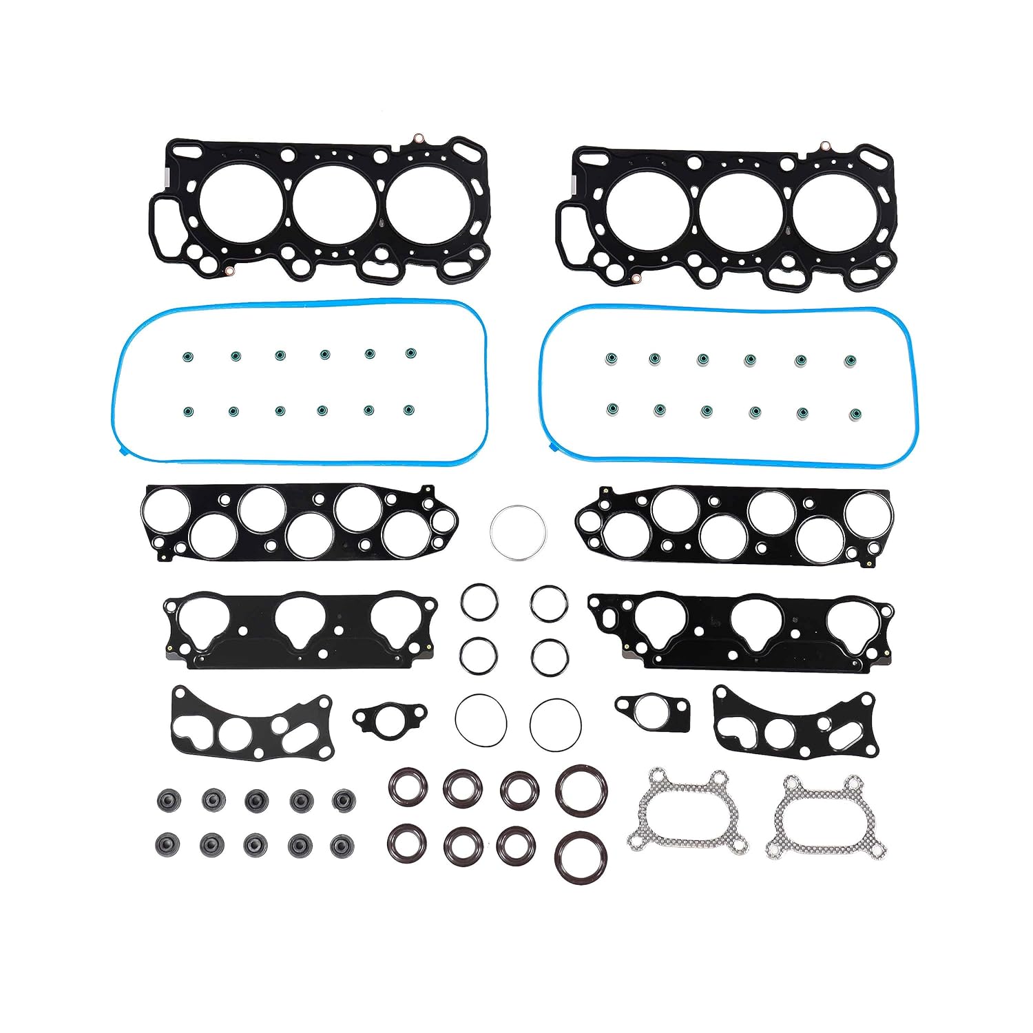 DNJ HGB2851 Cylinder Head Gasket Set with Head Bolt Kit for 2003-2007 Honda Accord 3.0L V6 24V SOHC 2997cc