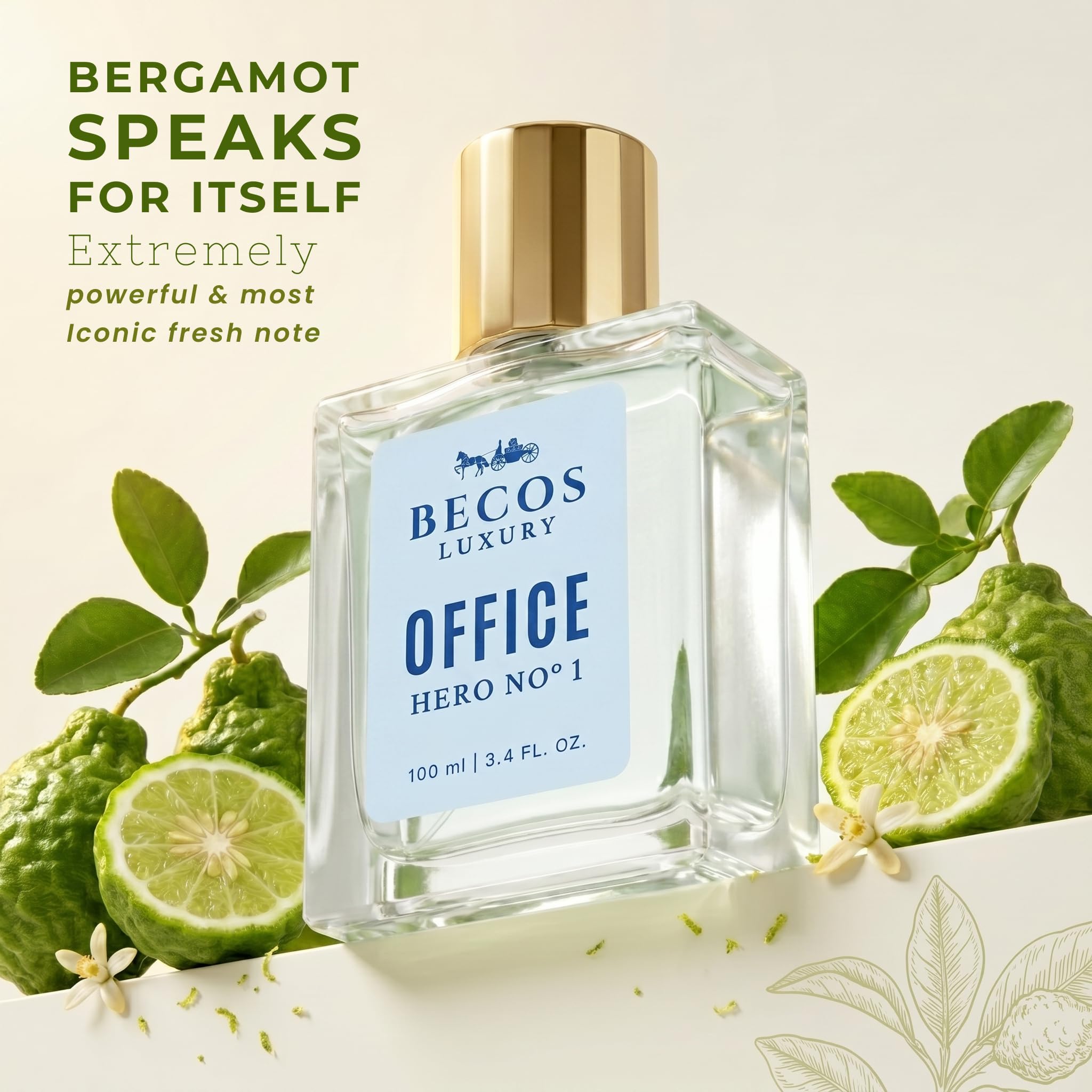 Buy BECOS LUXURY Office Hero No.1 Perfume for Men 100ml | Long