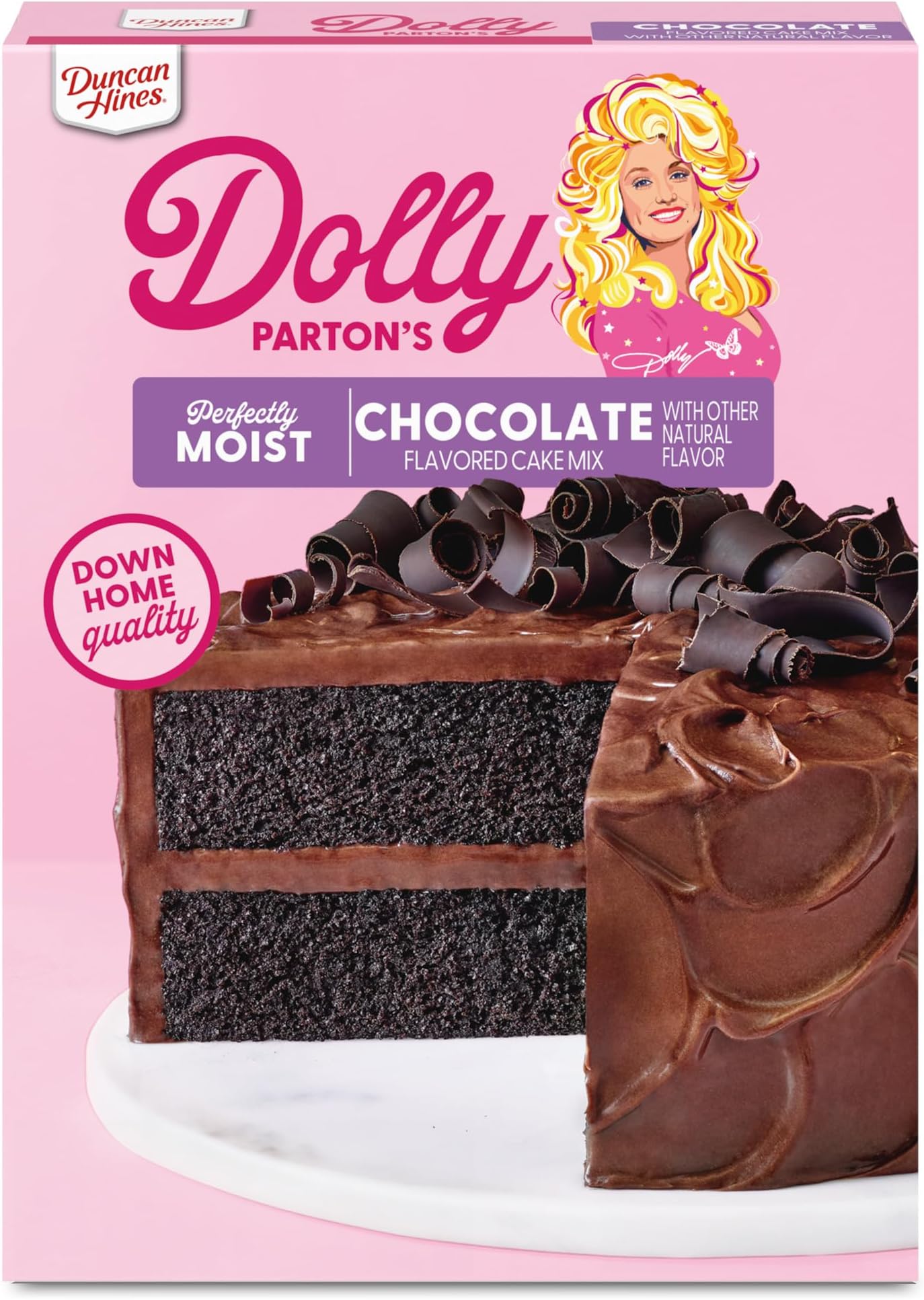 Duncan Hines Dolly Parton's Favourite Chocolate Flavoured Cake Mix 15oz