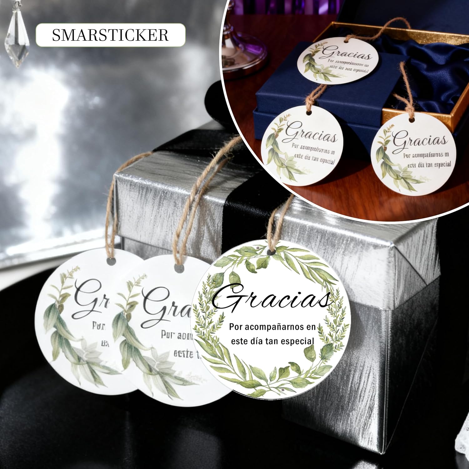 Spanish Gracias Thank You Tags with Hanging Strings image 3