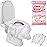 Potty Shields Toilet Seat Covers Disposable (6 Pack, Floral) - XL Waterproof Toilet Cover for Toddlers, Kids & Adults - Portable & Individually Wrapped for Travel, Potty Training & Public Restrooms