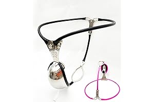 Male Chastity Belts Stainless Steel Invisible Lockable Pants