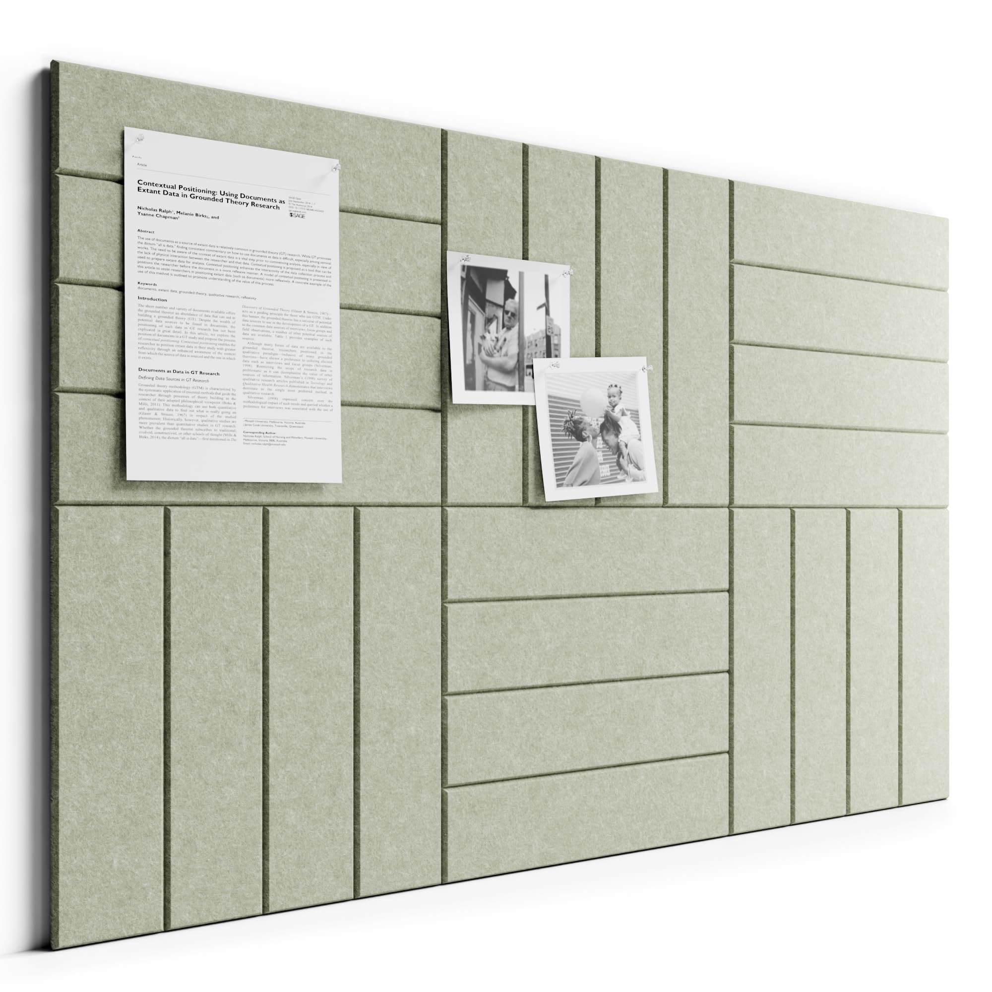 Bumusty 12er-Pack Filz-Pinnwand Lamellen-Optik 120 x 90cm,Alternative zu Korktafel,Inkl.70 Klebestreifen,Memoboard,Fotowand & Visionboard Für Büro,Kinderzimmer & Klassenzimmer