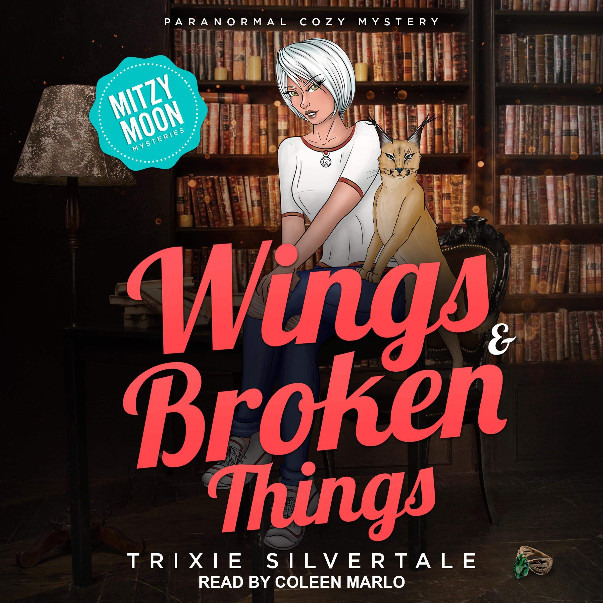 Cover art for Wings &amp; Broken Things: Paranormal Cozy Mystery