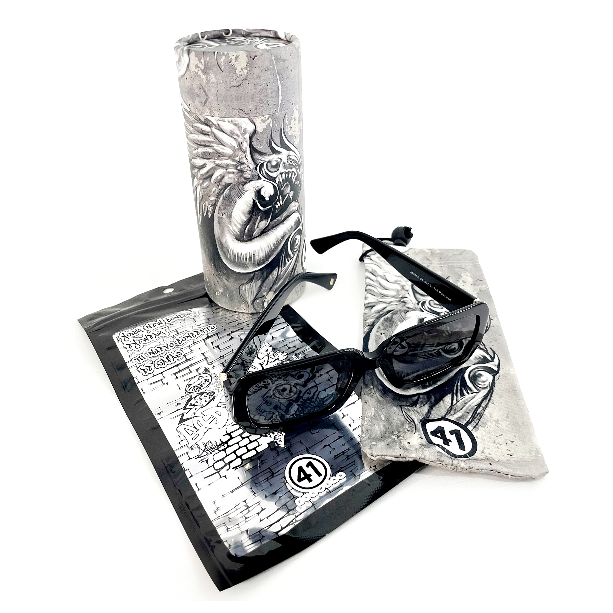Gafas de Sol Polarizadas - Montura de Acetato - Mujer - Protección Solar UVA+UVB - Lente Policarbonato - Resistente - Forma Ovalada - Mod. AT8411