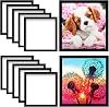 ZYNERY 10 Pack Diamond Painting Frames, Diamond Art Frames for 12x12in30x30cm Diamond Painting Canvas, Diamond Painting Accessories Magnetic Frame for Wall Window Door Home Decor Inner Size 25x25cm
