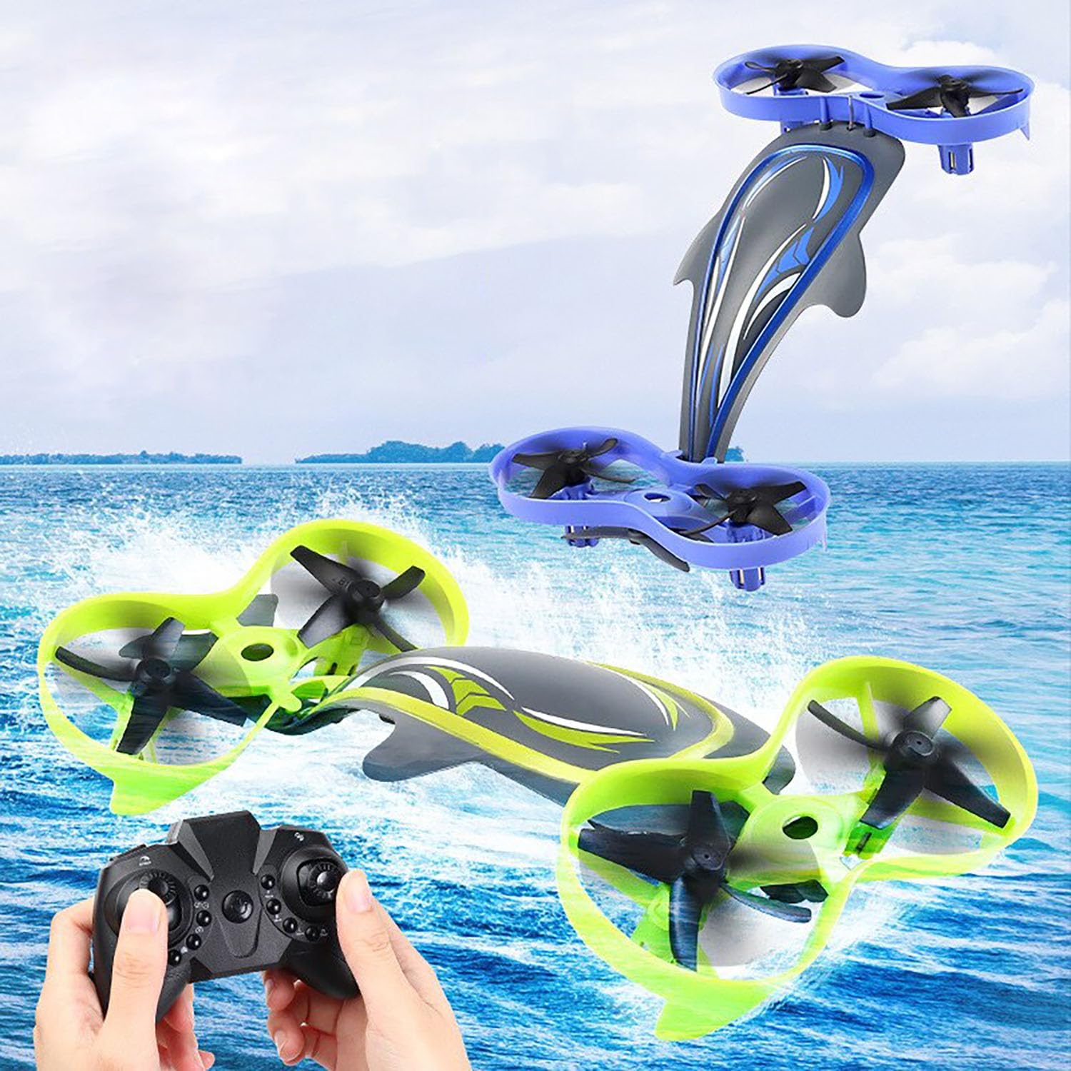 Waterproof-2-in-1-Whale-6-Axis-6-Channel-Can-swim-in-Water-&-Fly-in-Air-Quadcopter-Drone-Indoor-and-Outdoor-Game-Educational-Building-Toy-Science-Set-for-Kids-Multicolor (B0D8JDBD4J) Amazon Price History, Amazon Price Tracker