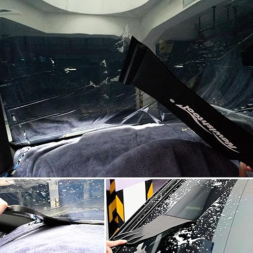 Miniatura 3 de NEWISHTOOL Herramientas de tinte de ventana, kit de escobilla de agua, mango de escobilla de agua, incluye una excavadora más ancha, escobilla de