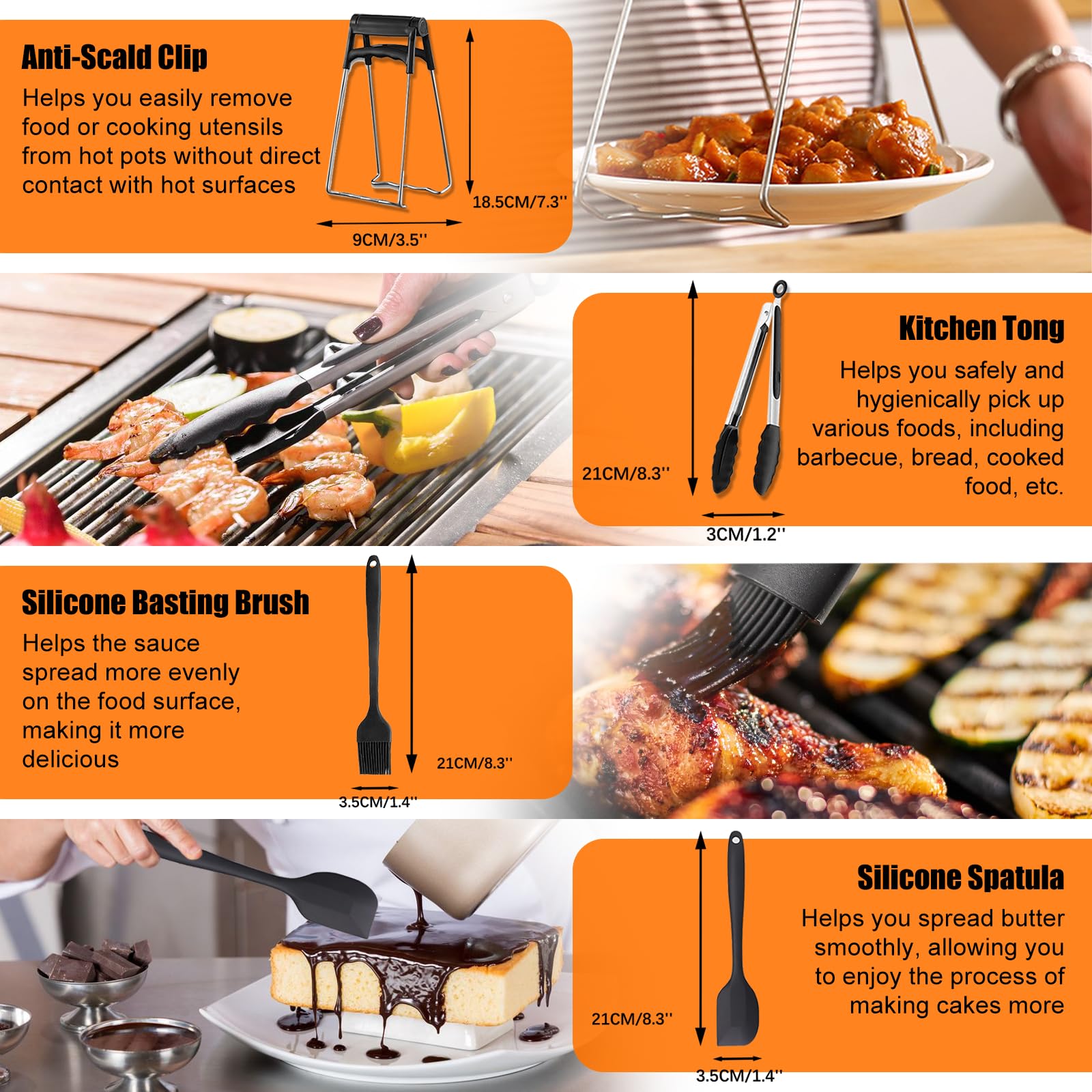 Accessori friggitrice ad aria calda per Ninja AF400EU Double Stack 9,5 l, accessori Airfryer compatibili con YASHE 9L e Juskys 9L friggitrice ad aria calda, set da 20 stampi in silicone con