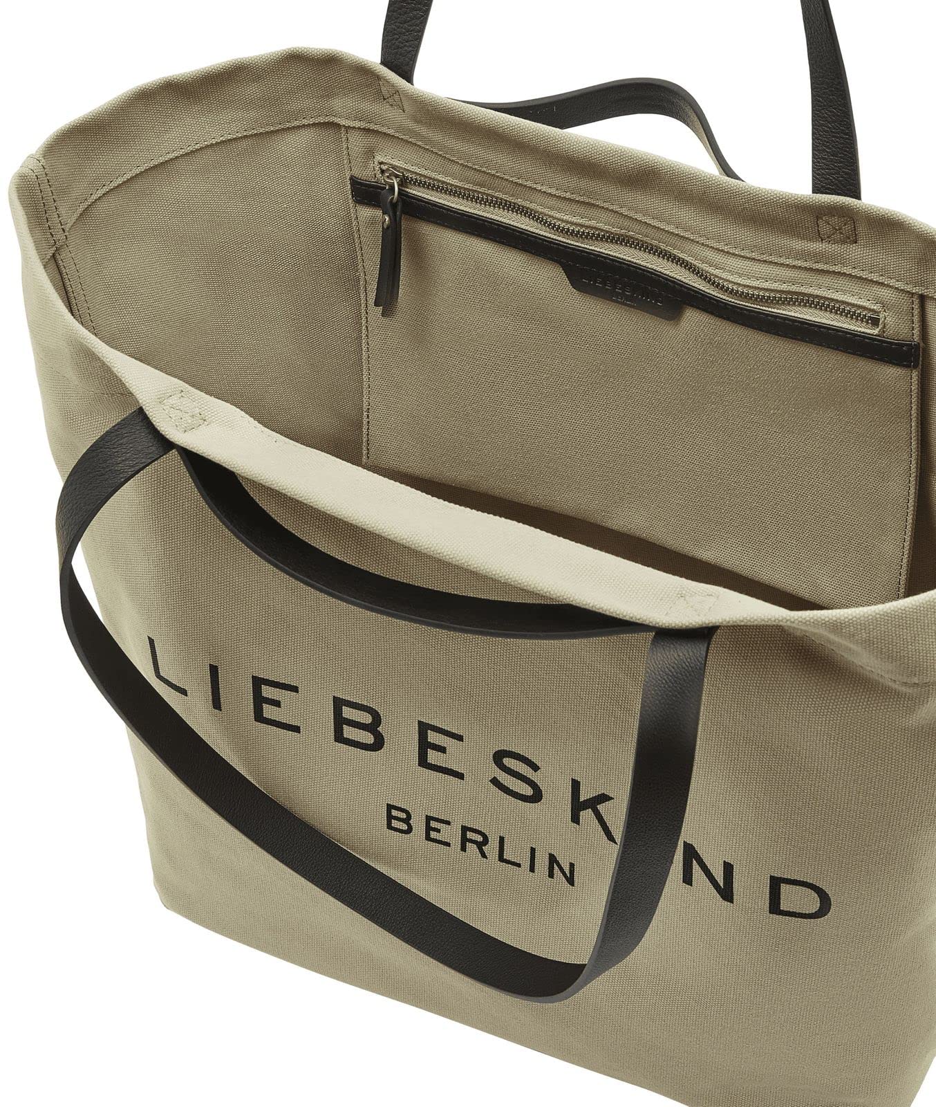 Liebeskind Berlin Kobiety Aurora 20 Canvas Torebka Tote, Brązowy, L