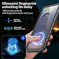 Vista 6 de SPORTLINK - Funda impermeable para Samsung Galaxy S25 Ultra, protector de pantalla integrado a prueba de golpes y polvo, cubierta protectora