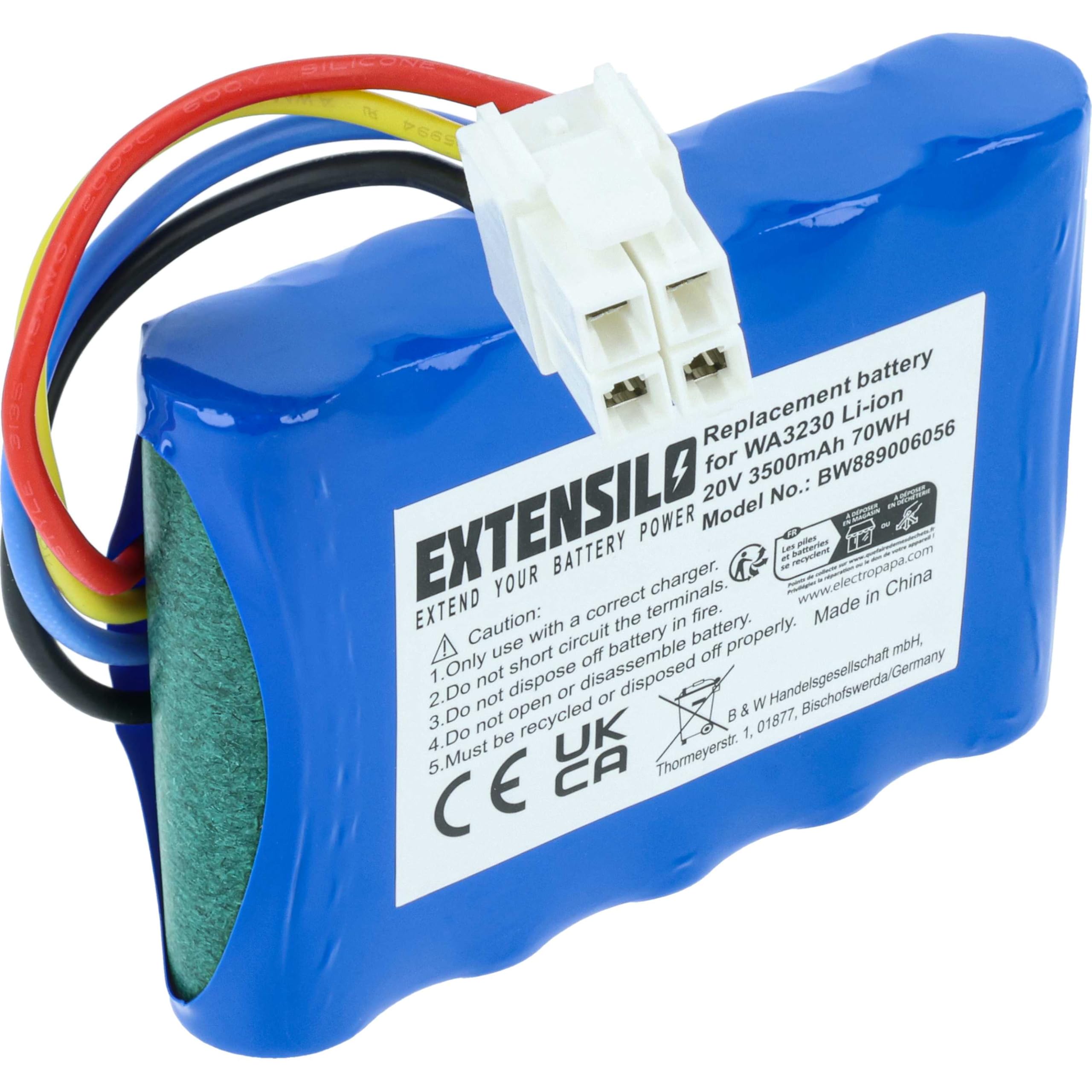 batteria sostituisce Kress 59000257, KA0101, 59003453, KA0103, KA3022 per robot tagliaerba rasaerba 3,5Ah 20V Li-Ion